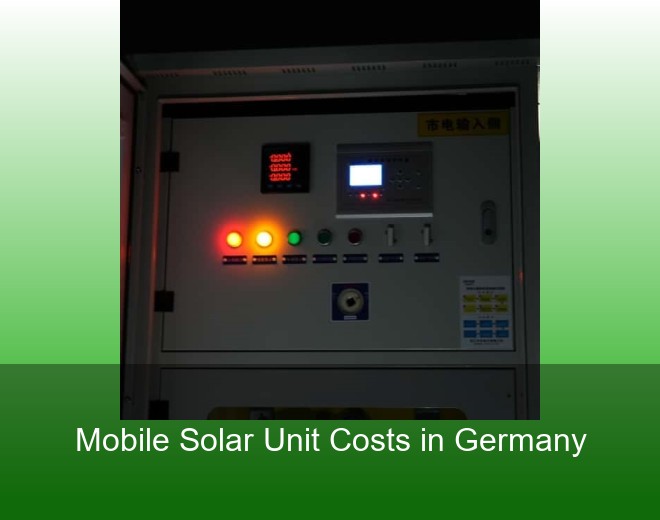 Mobile Solar Unit Costs in Germany